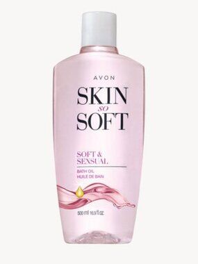 Avon Skin So Soft Soft & Sensual Bath Oil 16.9oz Argan Oil Moisturizing Body Oil